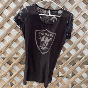 Reserved | Black Lace Raiders Shirt